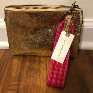Anthropologie Gold Clutch